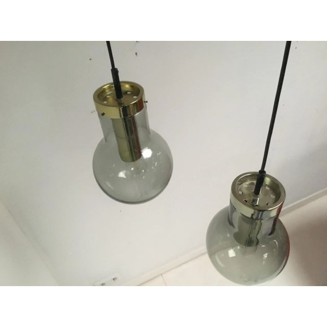 Metal Vintage Maxi Globe Pendants from Raak, 1960s, Set of 2 For Sale - Image 7 of 8