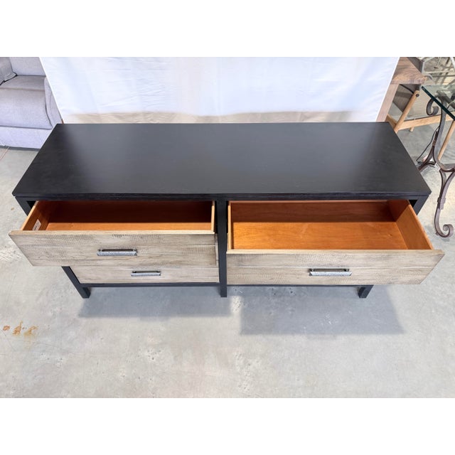 Ethan Allen Merrick Rustic Modern Double Dresser For Sale In New York - Image 6 of 11