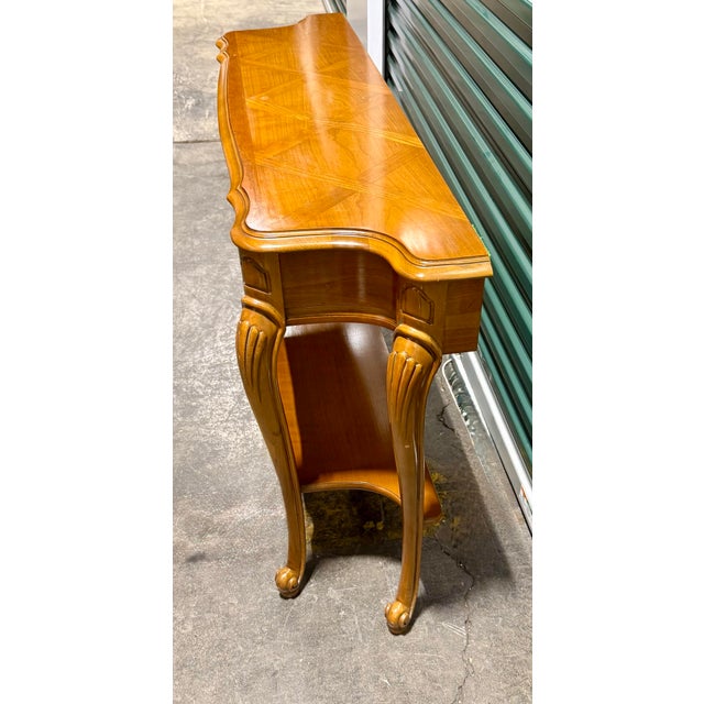 Mid 20th Century Louis XV French Provincial Console Table For Sale - Image 4 of 11