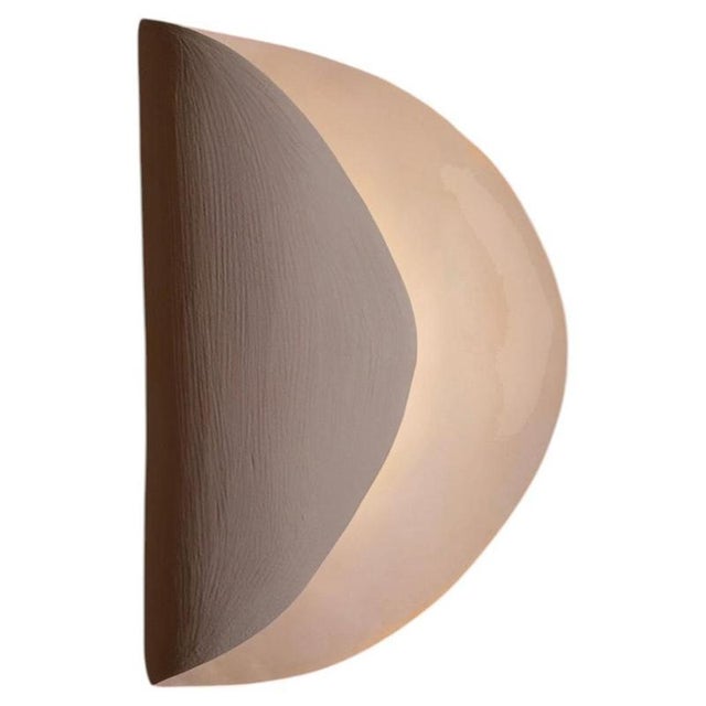 Contemporary Onde #1 Wall Light in Sandy Stoneware by Margaux Leycuras For Sale - Image 3 of 3