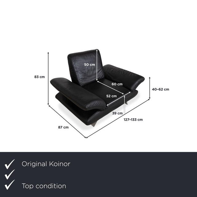 with the Koinor Rossini armchair, you'll bring the perfect complement to the matching sofa or a striking standalone piece...