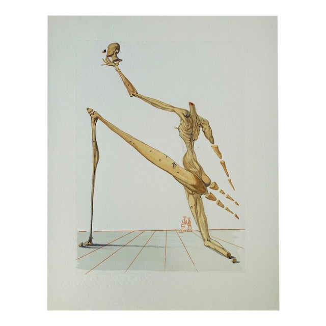 Salvador Dali, Bertrand de Horn, Woodcut For Sale