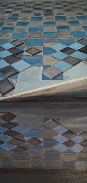 Lison Favarger, Reminiscence IV, Oil on Canvas, 1980s, Framed