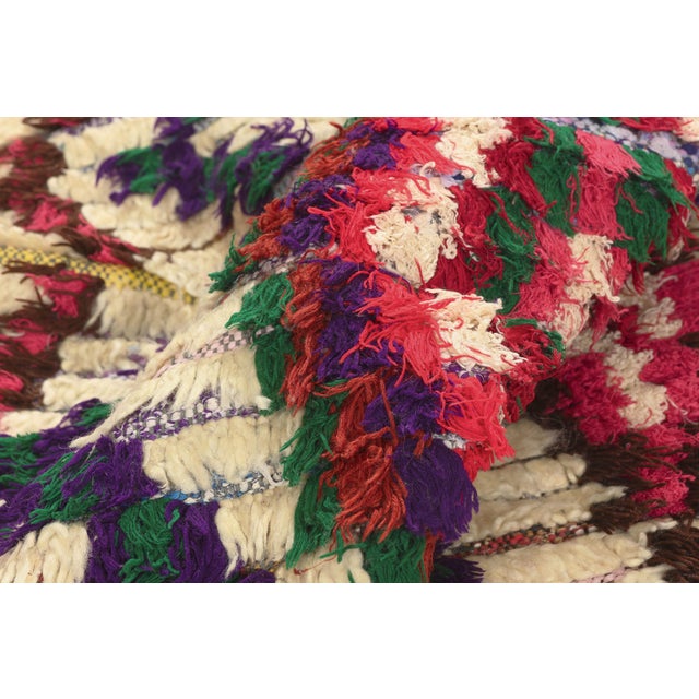 Vintage Azilal Boucherouite Moroccan Rug, 02'11 X 06'04 For Sale In Dallas - Image 6 of 10