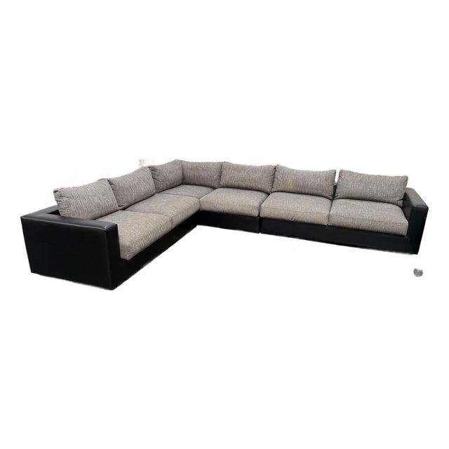 Modernist Bespoke Sectional Sofa, Three Piece For Sale
