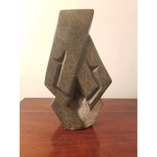 Green African Stone Art Symbol For Sale - Image 8 of 8