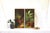 Pair of houseplant paintings - heavily textured - 70s paintings - midcentury - boho - green paintings - still life - vertical painting -gift For Sale - Image 9 of 10