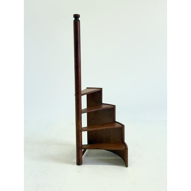 Vintage Teak Library Stairs by Franco Albini, in Very Good conditions. Designed 1950 to 1959