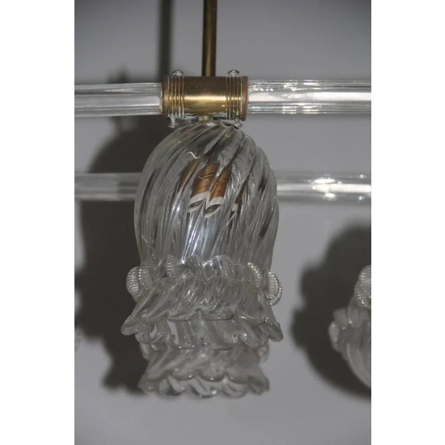 Murano Glass Chandelier from Barovier & Toso, 1940s , in Good conditions. Designed 1920 to 1949 Up to 250V (Europe/UK...