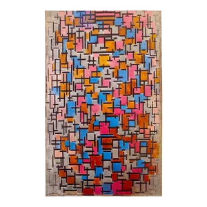 Piet Mondrian Vintage 1970 Abstract Modernist Lithograph Print " Composition " 1916