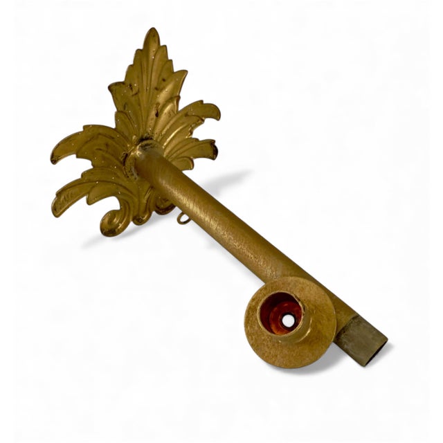 Set of 10 Vintage Hollywood Regency Gilt Acanthus Leaf Drapery Tiebacks - Neoclassical Decorative Hardware Curtain Holdbacks For Sale - Image 10 of 12