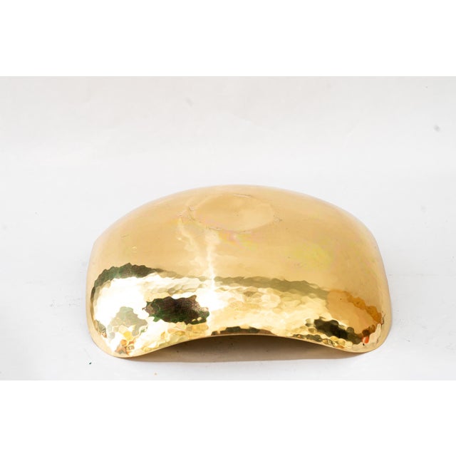 Hammered Art Deco Fruit Bowl brass around 1920s