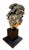 1970s Mayan Aztec Warrior Silvered Bust For Sale In Miami - Image 6 of 8