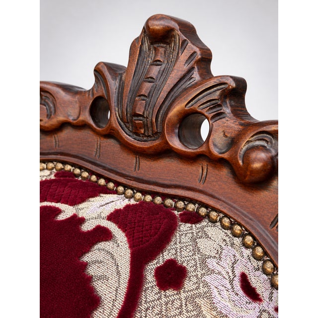 Louis XV Style Sofa and Armchairs, Set of 3 For Sale - Image 6 of 9
