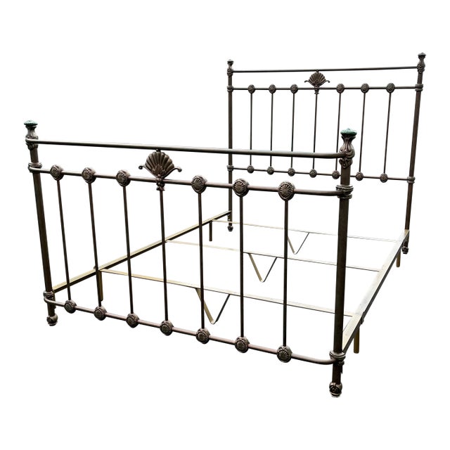 Victorian Brass Queen Bed Frame For Sale