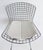 Chrome Harry Bertoia Knoll Wire Bar Stool With Leather Seat Pad For Sale - Image 8 of 13