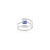 14k Gold East West Blue Sapphire & Diamond Spiral Cocktail Ring Size 6.5 For Sale In New York - Image 6 of 11