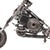New Handcrafted Recycled Metal Motorbike Sculpture | 37" X 23" | One of a Kind For Sale - Image 6 of 10
