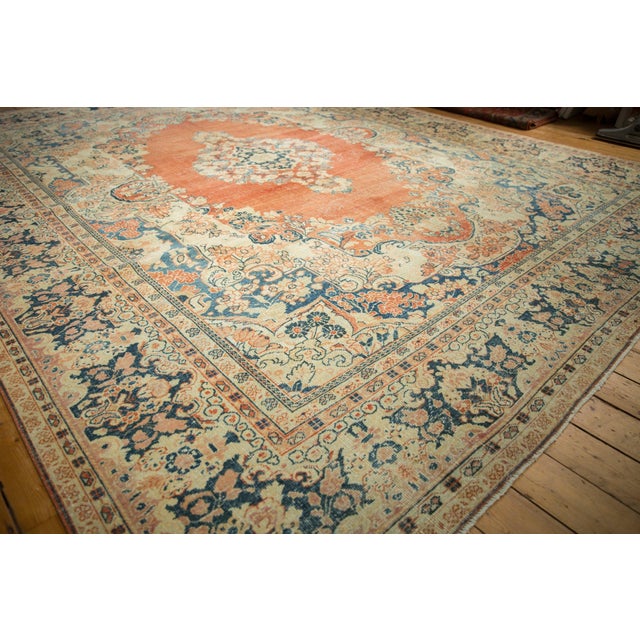 Vintage Distressed Arak Carpet - 10'11" x 13'6" For Sale - Image 10 of 12