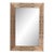 1940-1949 Italy Warm Blush Pink Carved Wood Mirror For Sale