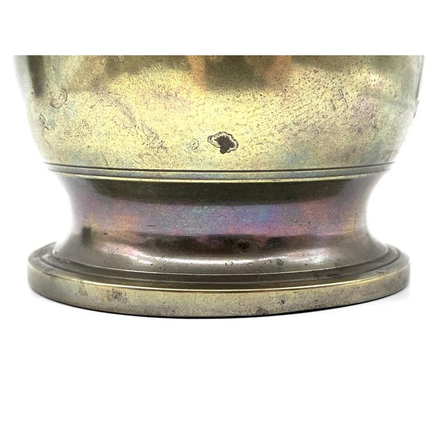 Antique Baroque Apothecary Mortar with Original Pestle Bronze, 1700s For Sale - Image 13 of 16
