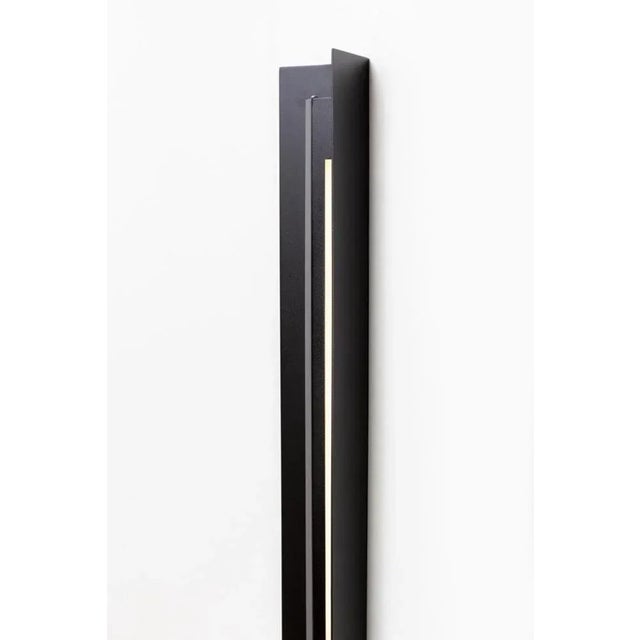 Contemporary Small Misalliance Ral Jet Black Wall Light by Lexavala For Sale - Image 3 of 6