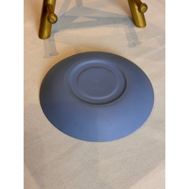 Wedgwood Vintage Wedgwood Pale Blue Jasperware Sacrifice Collection – Teacup & Saucer, C. 1950s For Sale - Image 4 of 5