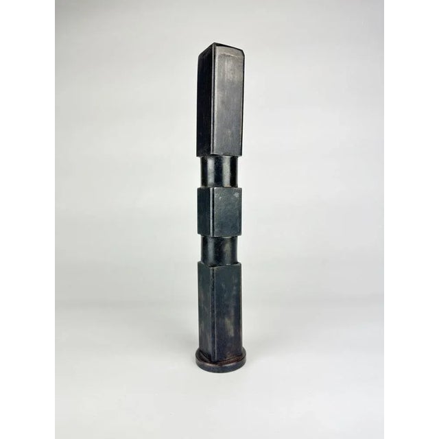 Metal Rolf Hans, Early Iron Sculpture, 1971 For Sale - Image 7 of 7