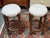 Mid-Century Modern Dark Walnut + Boucle Counter Stools, Pair For Sale - Image 3 of 12