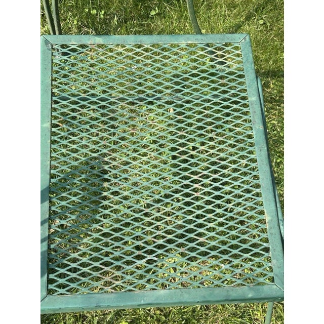 Russell Woodard 1980s Attributed to Russel Woodard Coversation Set Bench, 2 Chairs and 3 Side Tables For Sale - Image 4 of 7