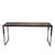 Mid-Century Modern MCM Chrome and Wood Console Table For Sale - Image 3 of 4