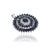 11 CTW Blue Sapphire & Diamond Halo Pendant in 925 Sterling Silver For Sale - Image 9 of 14