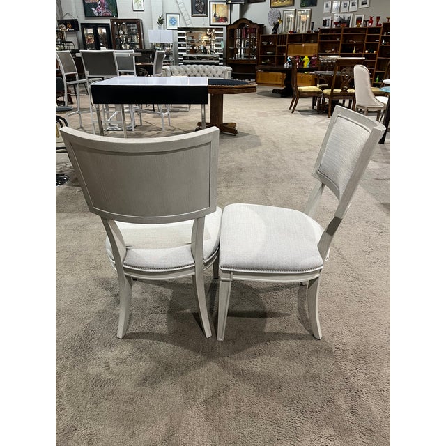 Contemporary Bernhardt "Hyde Park" Dining Table & 6 Chairs - Set of 7 For Sale - Image 3 of 10