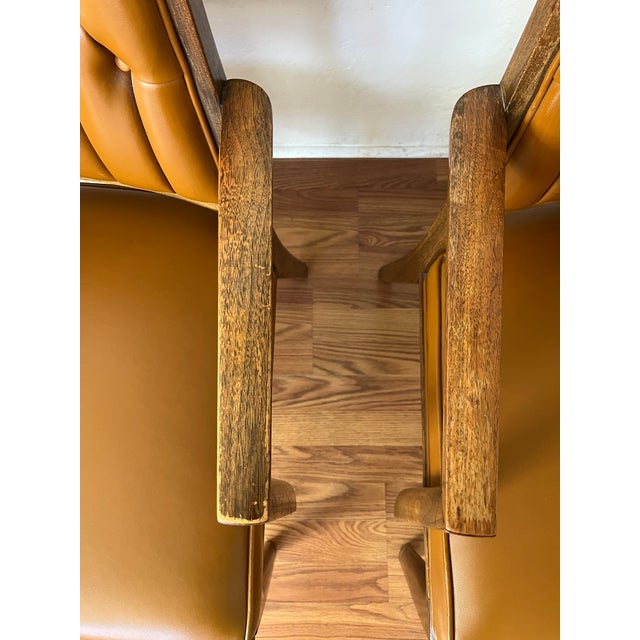 Pair of Mid Century Modern Monteverdi Young Armchairs by Maurice Bailey For Sale In Los Angeles - Image 6 of 10