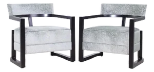 Hellman Chang Tao Lounge Chairs - Pair