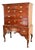 Early Georgian English Burl Walnut Highboy Chest on Stand For Sale
