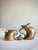 Vintage Michael Lambert Bronze Glazed Sculptural 2-Piece Tea Set Signed Studio Pottery Collection For Sale - Image 4 of 12