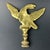 American Vintage Solid Brass Eagle Bird of Prey Lamp Finial For Sale - Image 3 of 6