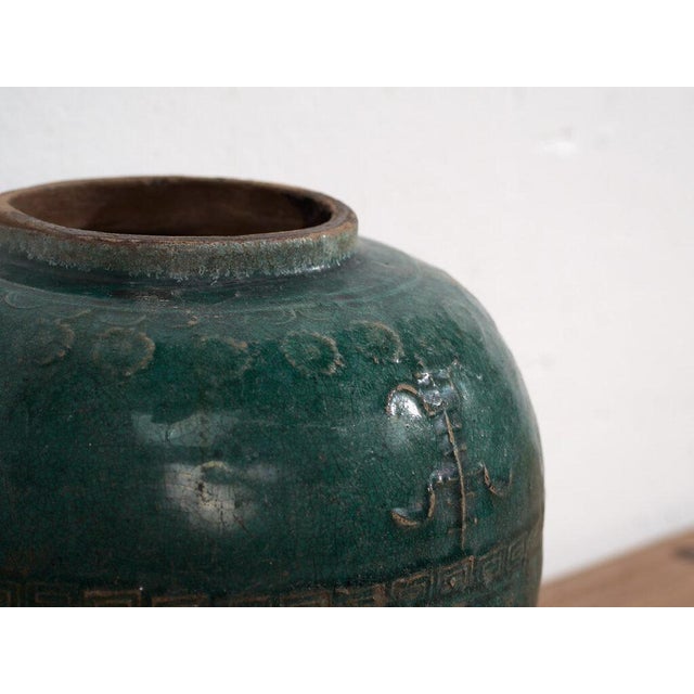 Antique Chinese Vase in Stoneware For Sale - Image 3 of 6