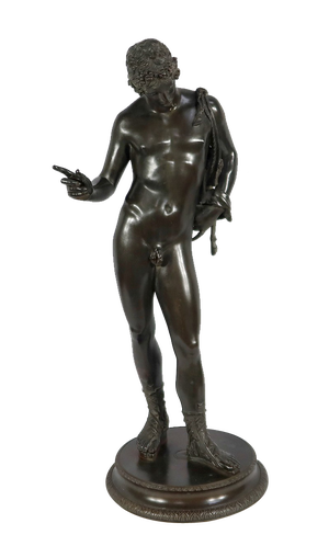 M. Amodio, Narcisse, Late 1800s, Large Bronze
