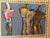 Modern After Francis Bacon, Figurative Composition, Mixed Media For Sale - Image 3 of 12