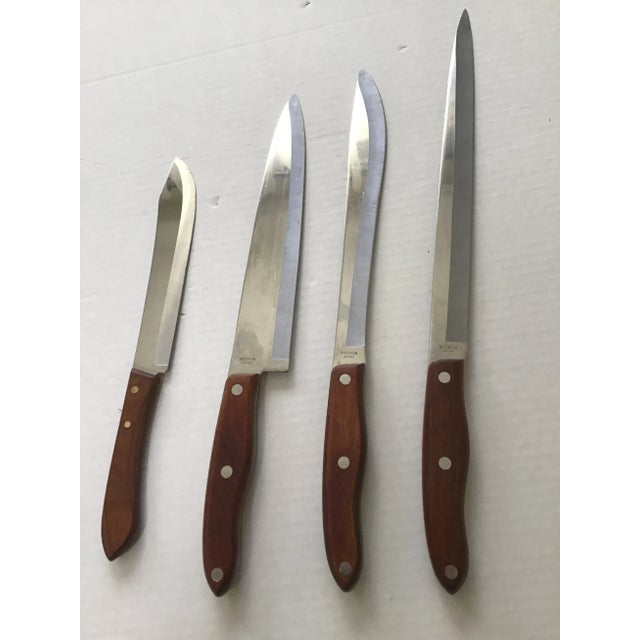 Mid-Century Danish Stainless Steel Knife Set- 4 Pieces For Sale - Image 4 of 6