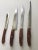 Mid-Century Danish Stainless Steel Knife Set- 4 Pieces For Sale - Image 4 of 6