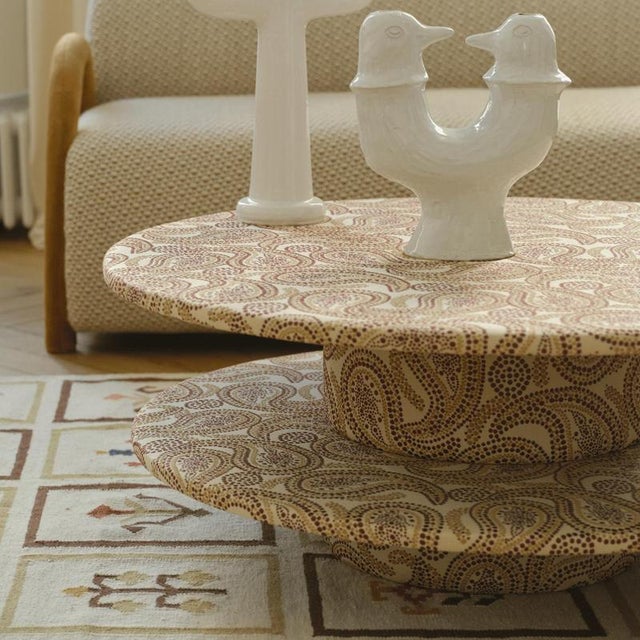 Rosalie 100 Coffee Table in Pine Wood and Fabric by Popus Editions For Sale - Image 4 of 6
