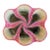 French Majolica Pink Swirl Platter C. 1920's For Sale