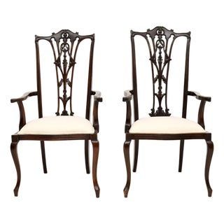 Antique Chippendale Armchairs, 1890s, Set of 2 For Sale