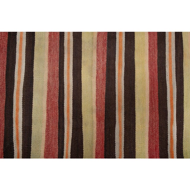 Textile Vintage Colorful Striped Turkish Kilim Runner 2'6" X 8' For Sale - Image 7 of 10
