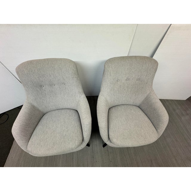 Taupe Room & Board Henrick Lounge Chairs, Pair For Sale - Image 8 of 12