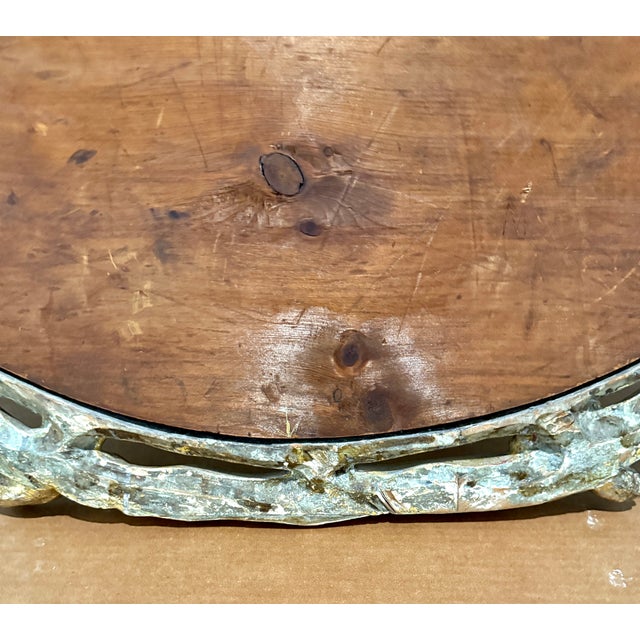 Monumental 19th-Century French Faux Bois Giltwood Mirror in the Naturalist Style For Sale - Image 10 of 11