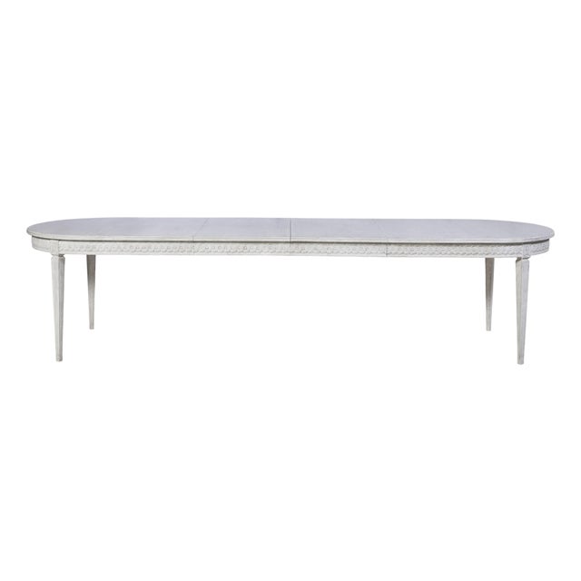 Tara Shaw for Century Furniture Lutetia Swedish Dining Table-Rubbedwhite For Sale